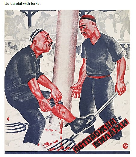 Soviet Accident Prevention Posters