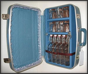 Suitcase Liquor Cabinet