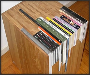 Custom Stacked Book Side Table