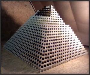 Largest Domino Pyramid. Almost.