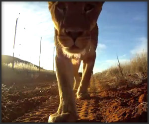 Lions Steal Camcorder