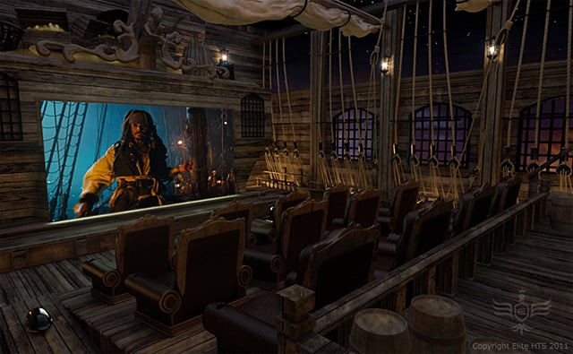Pirate-Themed Home Theater