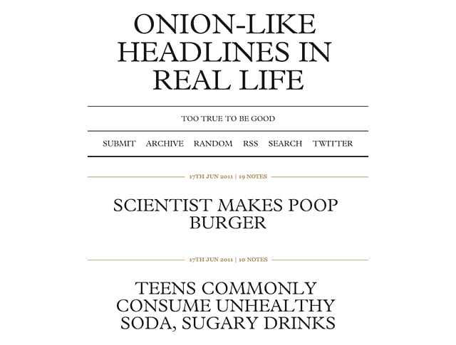 Onion-like Headlines