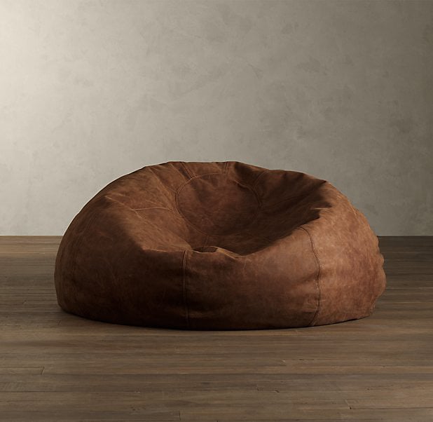 Grand Leather Bean Bag