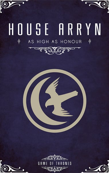 Game of Thrones House Posters