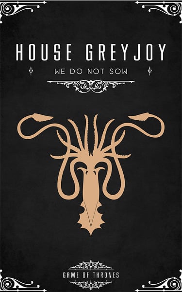 Game of Thrones House Posters
