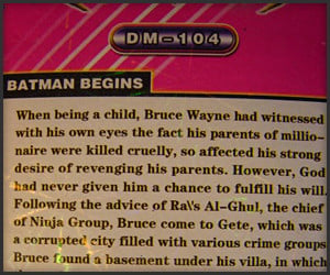 Batman Origin Story (Engrish)