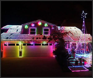 56,100 LED Xmas House