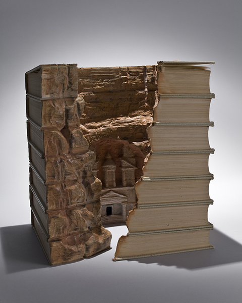 Carved Book Landscapes