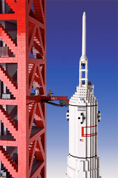 19-Foot LEGO Rocket
