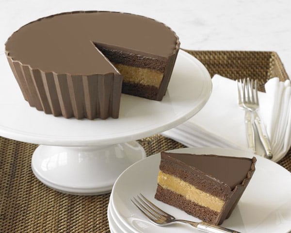Giant Peanut Butter Cup Cake