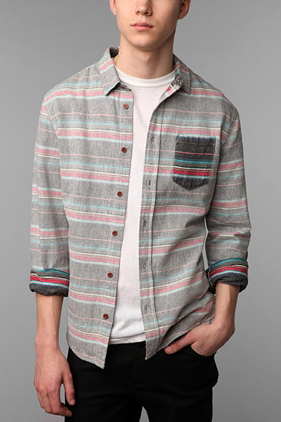 Abel Brown Serape Shirt