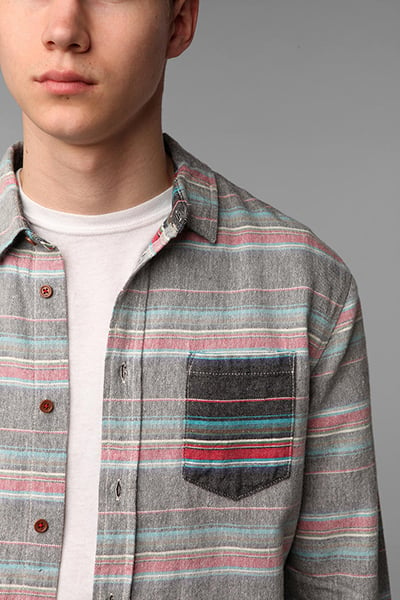 Abel Brown Serape Shirt