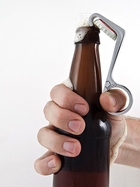 One Handed Bottle Opener