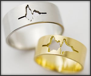 Waveform Wedding Ring