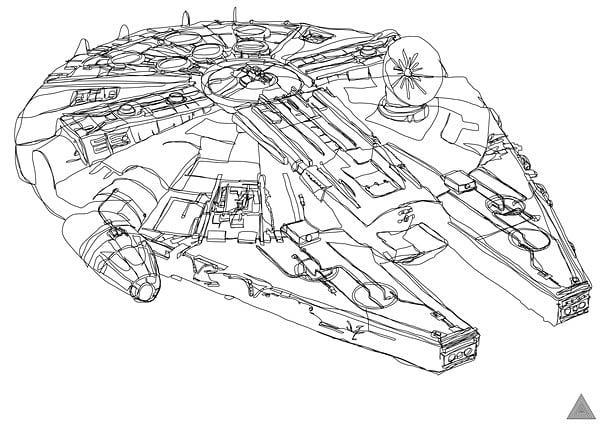 Continuous Line Star Wars Art