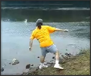 Unbelievable Stone Skipping