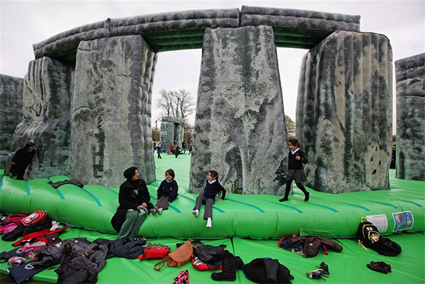 Inflatable Stonehenge
