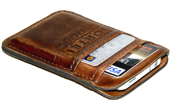 Aged Leather iPhone Wallet