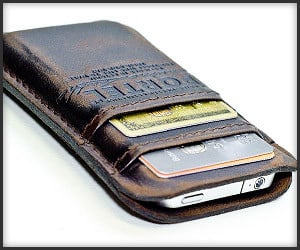 Aged Leather iPhone Wallet