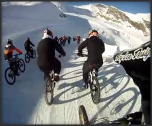 Glacier Downhill Bike Ride