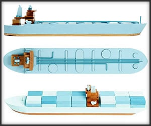 Wood Model Cargo Ships