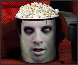 Zombie Head Popcorn Buckets