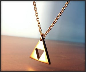 Gold Plated Triforce Necklace