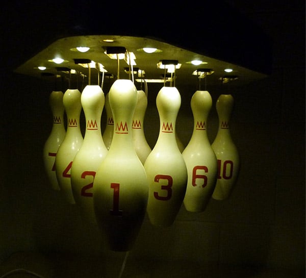 Bowling Pin Light Fixture