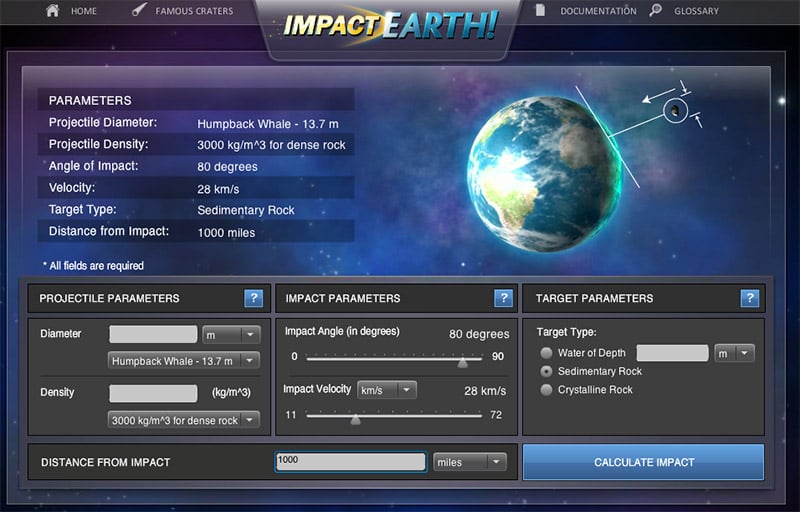 Asteroid Impact Simulator