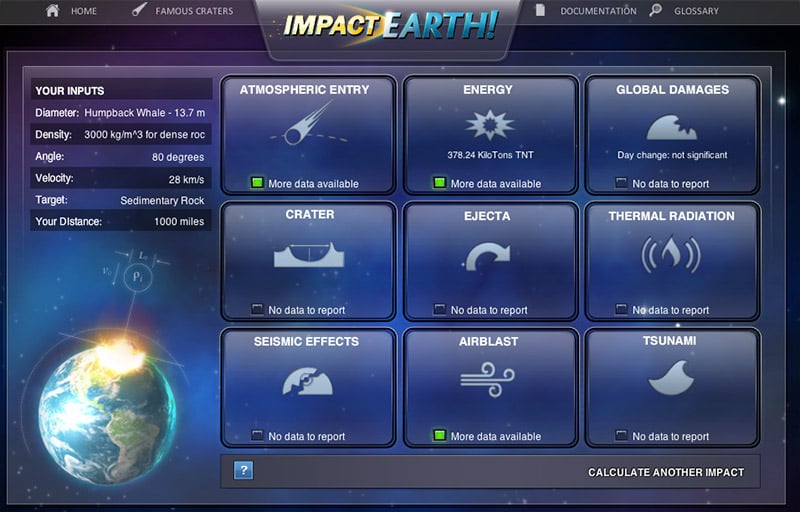 Asteroid Impact Simulator
