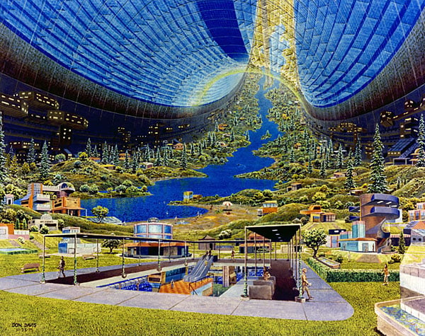 Seventies Space Colony Art