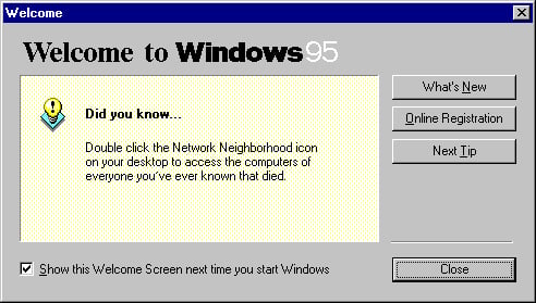 The Terrifying Windows 95