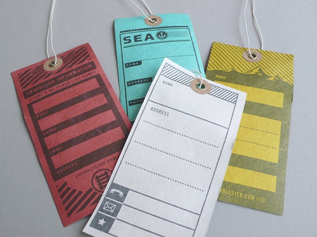 Herb Lester Luggage Tags