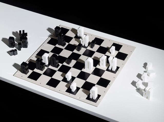 Typographic Chess Set