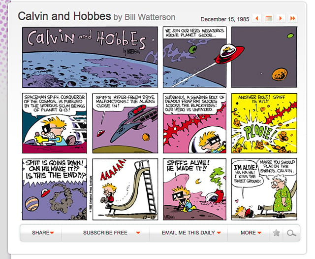 Calvin & Hobbes Search Engine