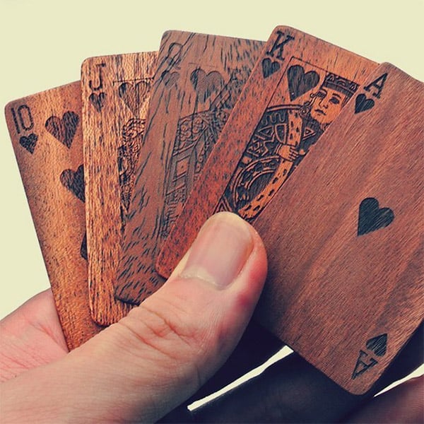 Wooden Playing Cards