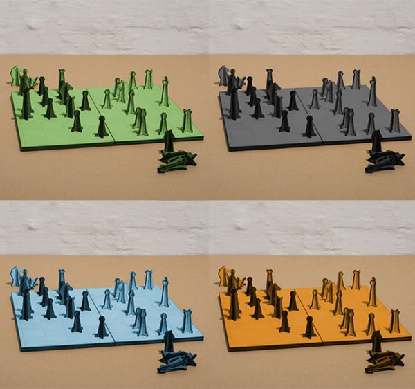Laser-Cut Chess Set