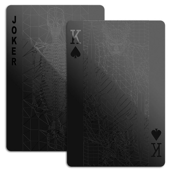 All Black Playing Cards
