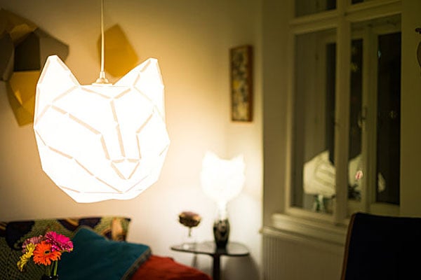 Foldable Animal Lampshades