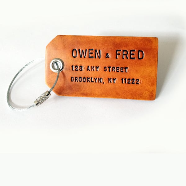Owen & Fred Leather Tags