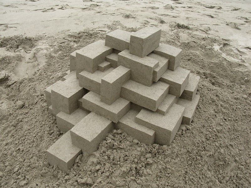Geometric Sand Sculptures
