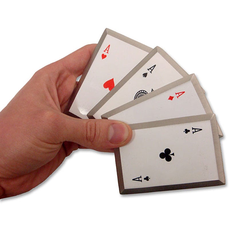 Steel-Edged Throwing Cards
