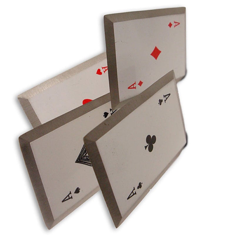 Steel-Edged Throwing Cards