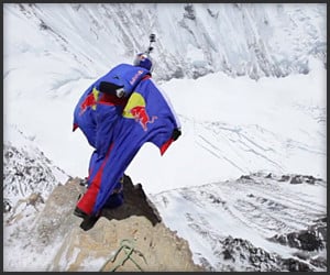 Flying from Mt. Everest