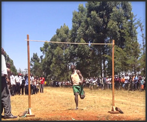 Teenage Kenyan High Jumpers