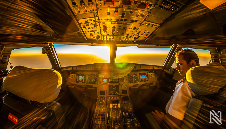 Airline Cockpit Photographs