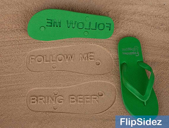 FlipSides Engraved Flip-Flops