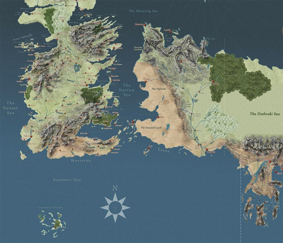 Interactive Game Of Thrones Map