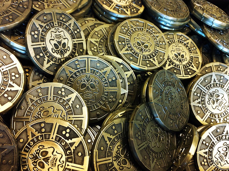 pirates gold coins